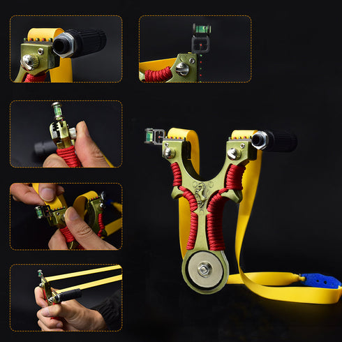 Ferrari Magnetic High Precision Fast Pressure Slingshot Infrared Laser Aiming High-power Outdoor Target Shooting Game catapult