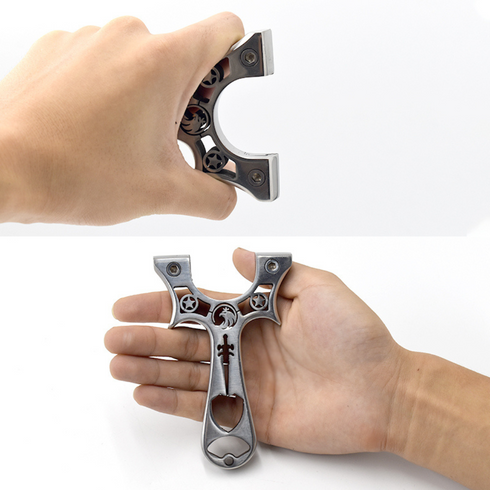 Lance-pierres en acier inoxydable Double Star Eagle Sword