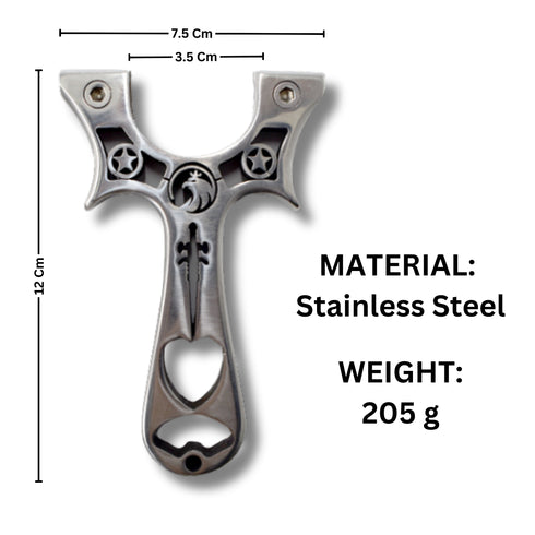 Lance-pierres en acier inoxydable Double Star Eagle Sword