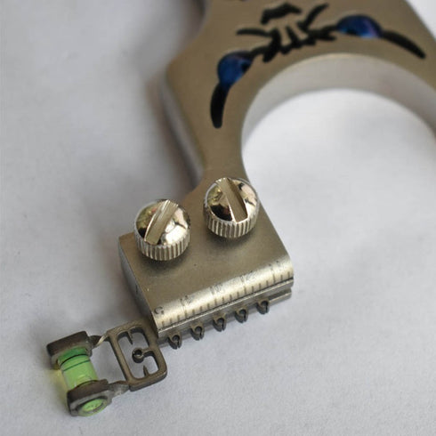 Lance-pierres de précision en acier inoxydable à double vis avec yeux froncés