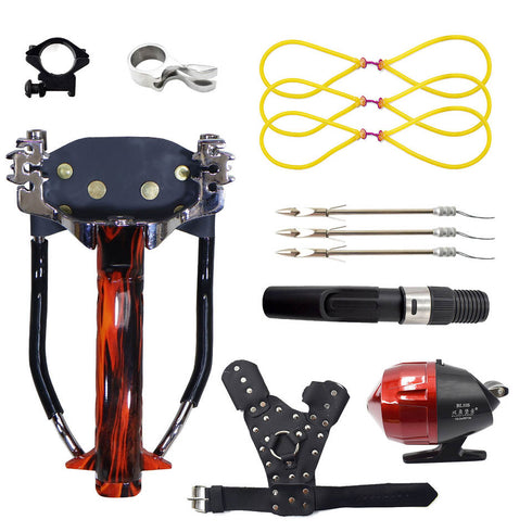 Tirachinas de alta calidad para caza de peces con imán para exteriores. Juego de tirachinas profesional para caza.