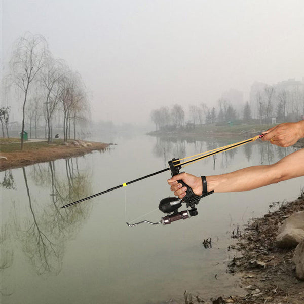 Multifunctional Fishing Slingshot Package Outdoor Hunting Archery Slingshot with Replaceable Bow Head