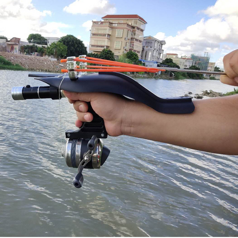 Integrated Fishing Slingshot Precision Shooting Fishing Slingshot Outdoor Hunting and Fishing