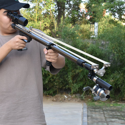 LR3 Black Long Rod With Telescope Sight And Metal Reel