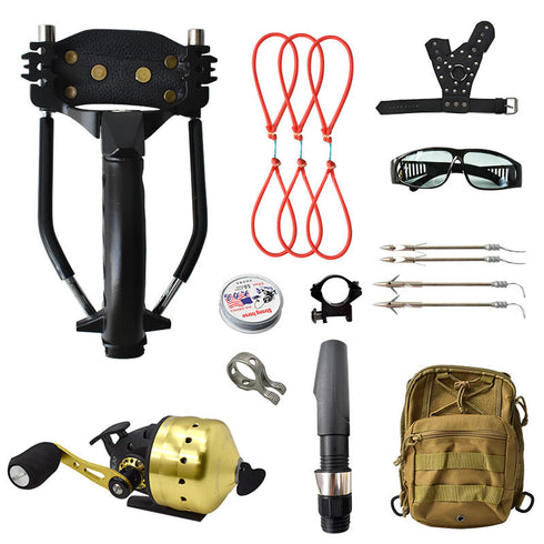 Hot-selling Fishing Slingshot Package with High-quality BL30 Fishing Reel Shooting Hunting Slingshot