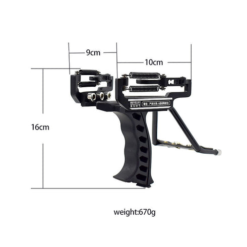 Carrete de pesca con tirachinas de alta calidad para exteriores, color negro, productos profesionales, accesorios de caza.