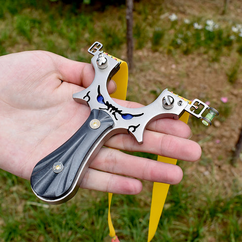 Lance-pierres en acier inoxydable de haute qualité avec yeux froncés