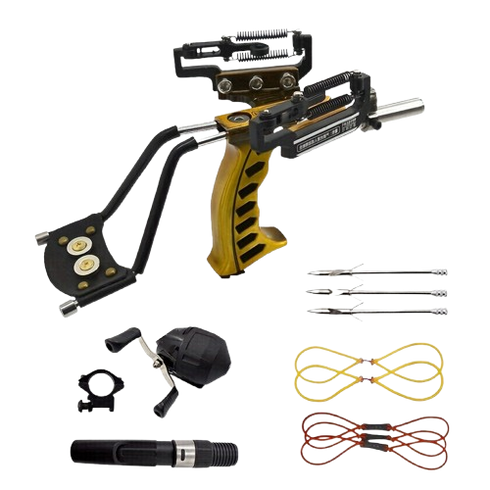 Carrete de pesca con tirachinas de alta calidad para exteriores, productos profesionales, accesorios de caza.