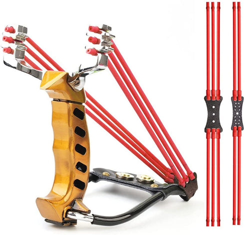 High Quality Metal Foldable Strong Magnetic Handle Grip Slingshot Outdoor Competitive Shooting