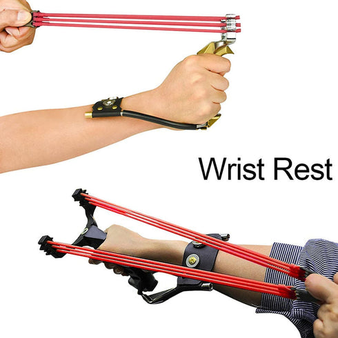 High Quality Metal Foldable Strong Magnetic Handle Grip Slingshot Outdoor Competitive Shooting