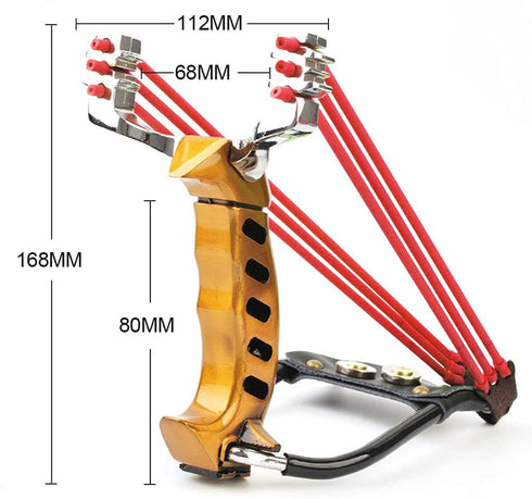 High Quality Metal Foldable Strong Magnetic Handle Grip Slingshot Outdoor Competitive Shooting