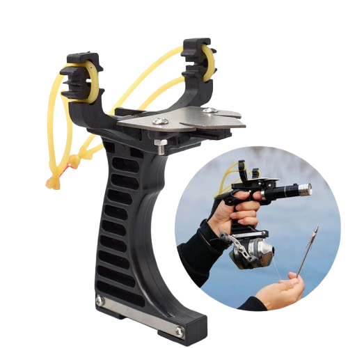 New Fishing Set Slingshot Hunting Suit Outdoor Shooting Long Scope Fishing Reel and Darts Sling Shot