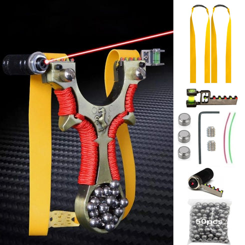 Ferrari Magnetic High Precision Fast Pressure Slingshot Infrared Laser Aiming High-power Outdoor Target Shooting Game catapult