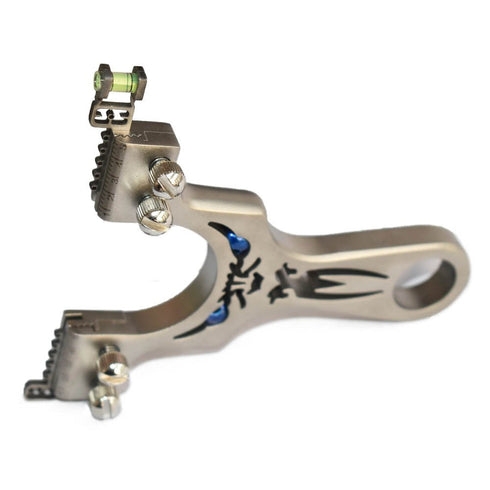 Lance-pierres de précision en acier inoxydable à double vis avec yeux froncés