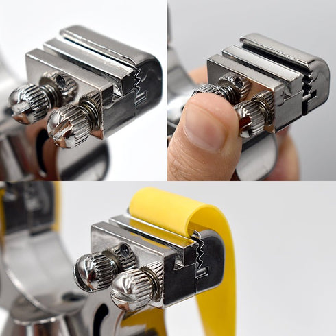 Tirachinas láser de alta precisión de resina gris de doble tornillo, resistente al aire libre, portátil, para tiro al blanco.